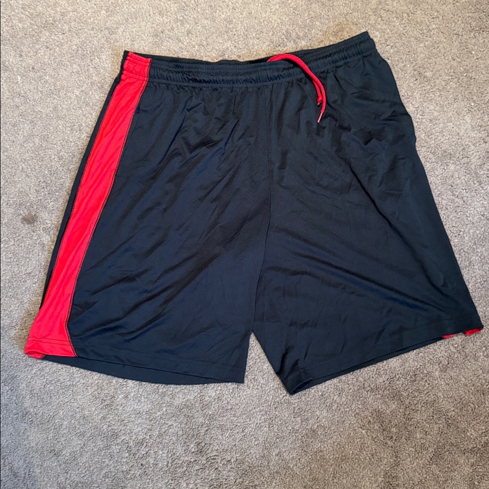 Adidas Black and Red Climalite Shorts
